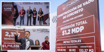 Las obras iniciadas por el municipio carecen de información sobre las constructoras contratadas.