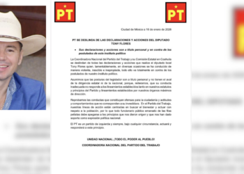 Dirigencia del PT condena conducta “violenta e inapropiada” de Tony Flores.