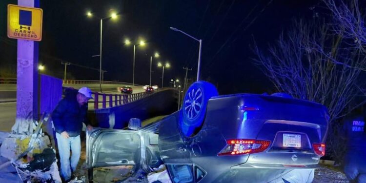 El accidente se registró en el libramiento República.