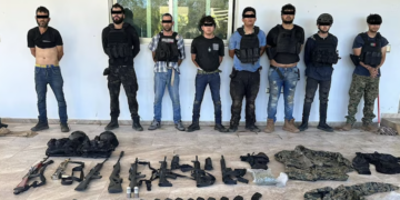 Elementos de la Marina mantienen operativo en la zona rural de Culiacán.