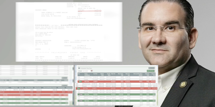 El juez del Condado de Maverick mantiene adeudo fiscal por propiedad en Eagle Pass.