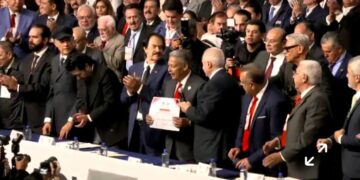 Tereso Medina rindió protesta como nuevo dirigente nacional de la CTM para el periodo 2026-2032.