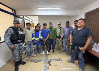 Los siete trabajadores fueron localizados con vida tras operativo en Matehuala.