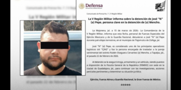 Elementos del Ejército y la Guardia Nacional realizaron la detención durante patrullajes en Tlajomulco de Zúñiga, Jalisco.