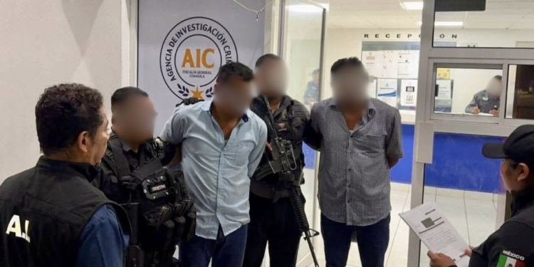 Ángel Jiménez N y Juan Jiménez N fueron detenidos en Monclova por agentes de investigación.