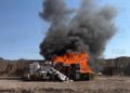 Autoridades federales incineraron más de una tonelada de narcóticos asegurados en Coahuila.