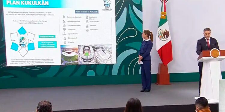 Autoridades federales presentaron el Plan Kukulkán para el Mundial 2026.