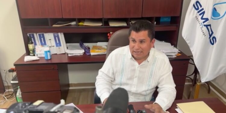 SIMAS suspendió el suministro de agua en la Presidencia Municipal por un adeudo superior a 2 millones de pesos.