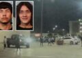 Elementos policiacos acudieron a la plaza comercial tras el reporte de la riña.
