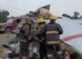 La aeronave cayó en una zona de cultivo en Huejotzingo.