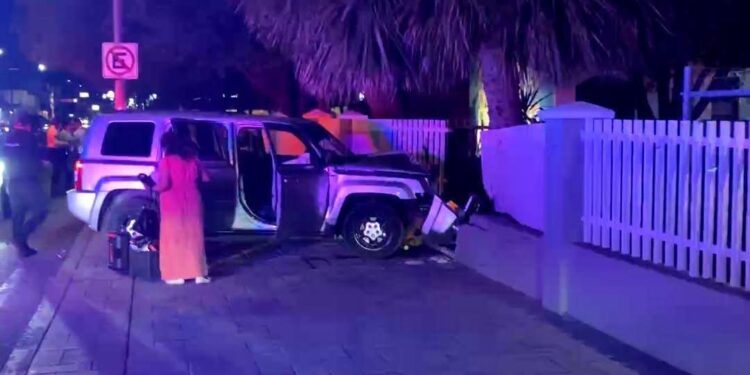 Una mujer resultó lesionada; el responsable fue consignado ante el Ministerio Público.