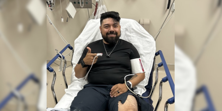 Oficial fue dado de alta tras resultar herido en intervención.