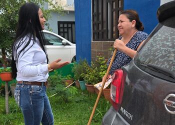 Gabriela López visitó la colonia Praderas como parte de sus recorridos de campaña rumbo a la diputación local por el Distrito 02.