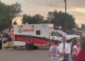 Cuerpos de emergencia acudieron al Multi-Purpose Center tras un incidente reportado durante la votación anticipada.