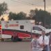 Cuerpos de emergencia acudieron al Multi-Purpose Center tras un incidente reportado durante la votación anticipada.