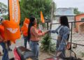 Recorre Gaby López colonias y presenta agenda enfocada en economía. 