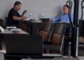 La reunión entre Enrique Inzunza y Javier Corral fue captada en un restaurante del Country Club de Culiacán.