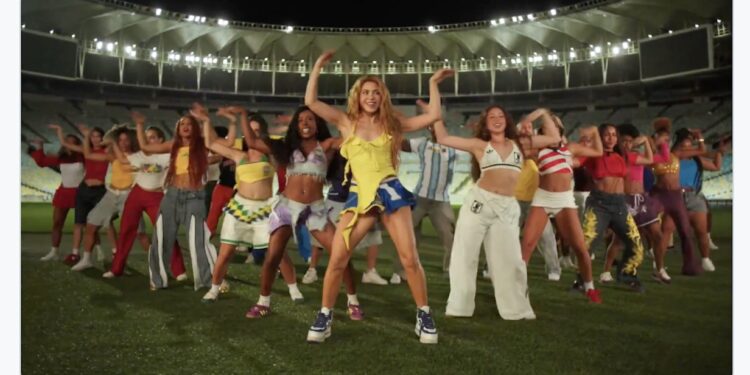 Shakira lanza avance de la canción oficial del Mundial 2026 titulada “Dai Dai”.