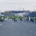 Personal de Bomberos y Protección Civil atendió el incendio registrado en la empresa Motores Fasco, en el Parque Industrial Amistad.