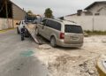Mareo provoca volcadura; conductora resulta con lesiones menores en la colonia Tecnológico.