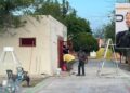 Los baños de la plaza de Villa de Fuente, una obra anunciada para concluir en 45 días y que casi medio año después permanece sin ser entregada.