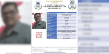 La Fiscalía de Personas Desaparecidas de Coahuila mantiene activa la búsqueda de Martín Chávez Durón, desaparecido en Piedras Negras.
