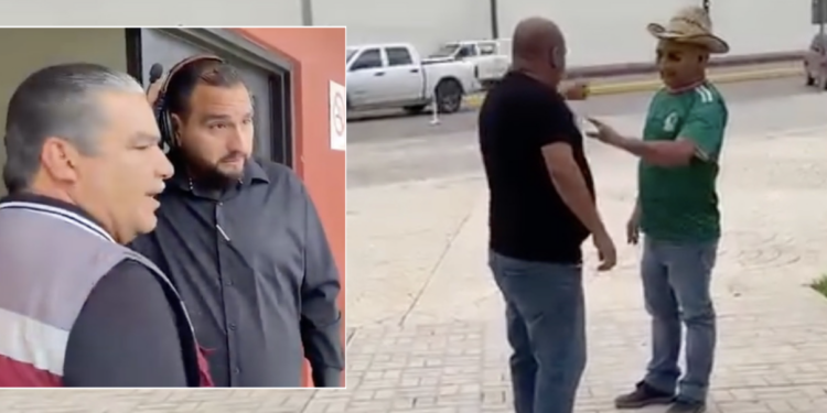 Funcionarios municipales fueron observados sin intervenir durante una confrontación.