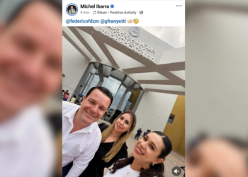 Michelle Ibarra publicó una foto en sus redes sociales donde también aparece el fiscal Federico Fernández.
