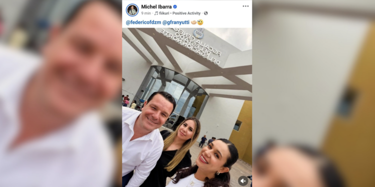 Michelle Ibarra publicó una foto en sus redes sociales donde también aparece el fiscal Federico Fernández.