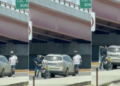 Video exhibe discusión vial con presencia de arma y ausencia de vigilancia policial.