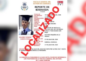 Localizan con vida a adolescente reportado como desaparecido en Sabinas.