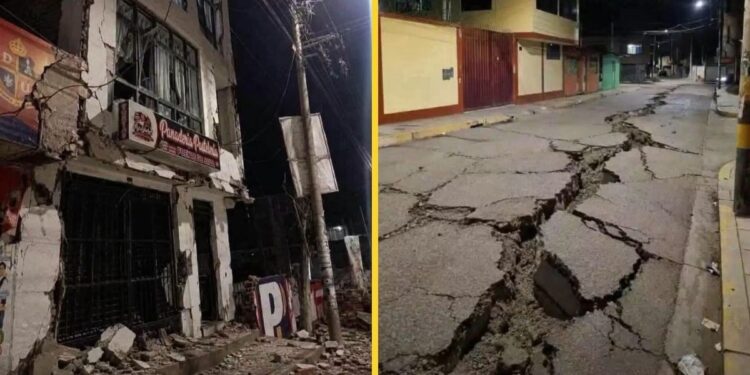 Continúan rescates tras sismo mortal en el centro de Perú.