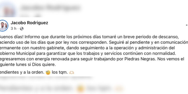 Otra vez se va de vacaciones; Jacobo confirma nueva ausencia.