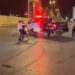 La patrulla número 2585 se vio involucrada en accidente vial.
