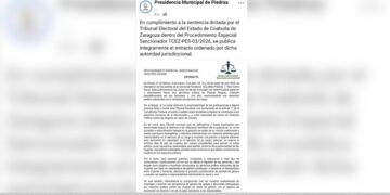 Ordenan al Municipio difundir resolución por violencia política contra regidora.