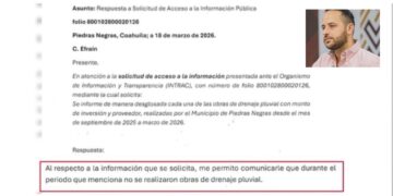 Convoca Jacobo a debatir drenaje, pero persisten El Álamo y el estudio oculto del muro de Ferromex.