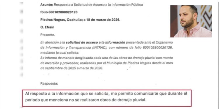 Convoca Jacobo a debatir drenaje, pero persisten El Álamo y el estudio oculto del muro de Ferromex.