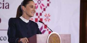 Sheinbaum destaca a Nuevo Laredo por su baja percepción de inseguridad.