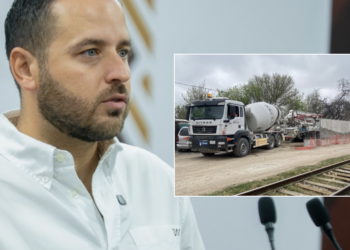 Permiso, concreto y portón: así avanzó el muro de Ferromex pese a los cuestionamientos.
