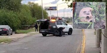Los restos humanos fueron localizados en un baldío ubicado sobre el Par Vial Alejo González, cerca de H. Colegio Militar.