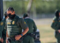 DEL RIO, TEXAS - SEPTEMBER 22: Border Patrol agents work a checkpoint at an entry near the Del Rio International Bridge on September 22, 2021 in Del Rio, Texas. Thousands of immigrants, mostly from Haiti, seeking asylum have crossed the Rio Grande into the United States. Families are living in makeshift tents under the international bridge while waiting to be processed into the system. U.S. immigration authorities have been deporting planeloads migrants directly to Haiti while others have crossed the Rio Grande back into Mexico. (Photo by Brandon Bell/Getty Images)